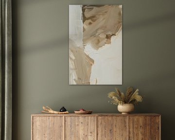 Abstract Composition of Movement and Texture in Earth tones by Color Square