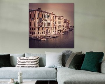 Venetiaanse huizen over de Grande Canal in Venetië van Henk Meijer Photography