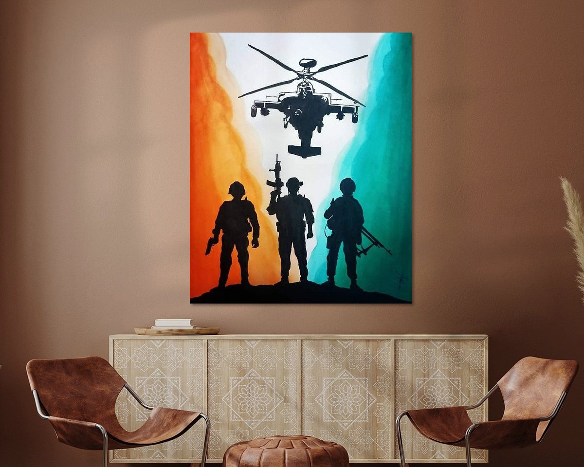Example of the artwork in a room