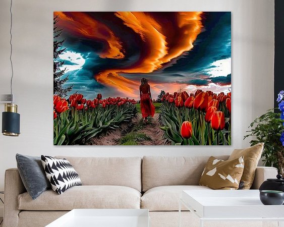 Example of the artwork in a room