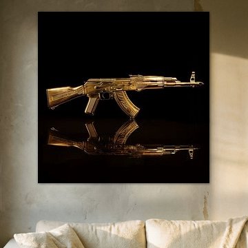 Kalachnikov ak 47 en or sur TheXclusive Art