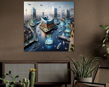 Hamburg - Futuristic Cities by Eric Nagel