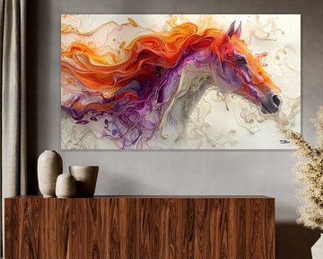 alcohol inkt - paard