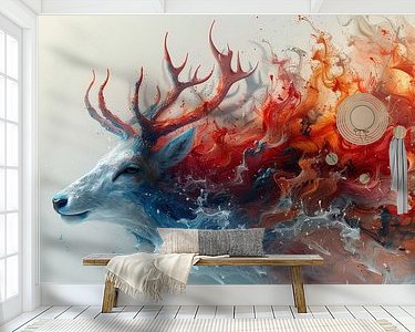 Example of the artwork in a room