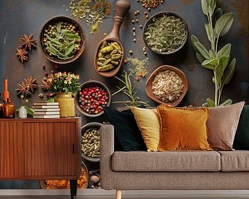 Collection of herbs and spices by Black Coffee