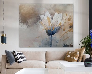 Abstract Margriet bijna in volle bloei van Studio Pieternel, Fotografie en Digitale kunst