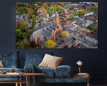 Vianen Grote Kerk aus der Luft