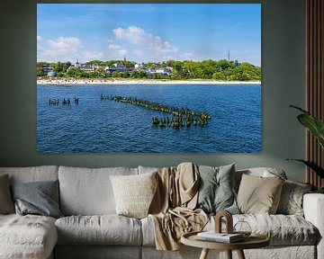 Gezicht op Heringsdorf op het eiland Usedom van Rico Ködder