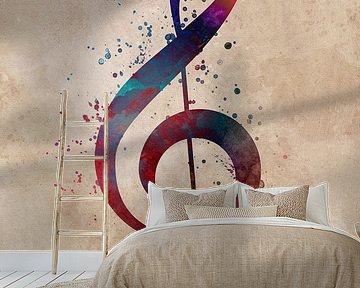 Violin key music art #music by JBJart Justyna Jaszke