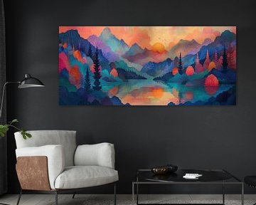 Whispering Sunset Valley by Art Whims