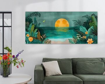 Tropical Beach Painting by Art Whims