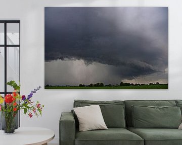 Rolwolk en neerslag van Piet Kooistra