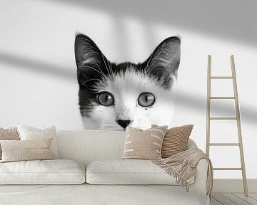 Katzen Portrait von Poster Art Shop