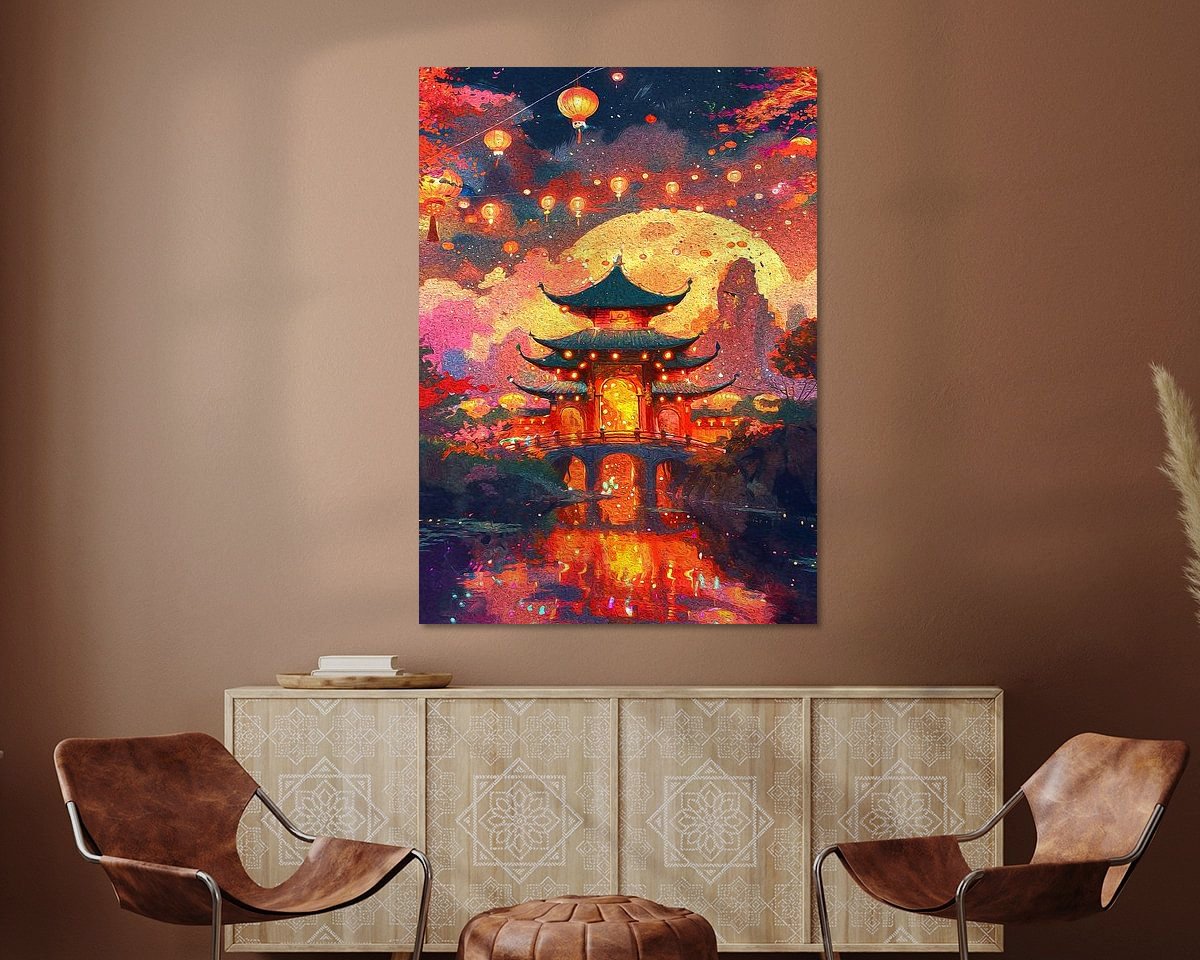 Example of the artwork in a room