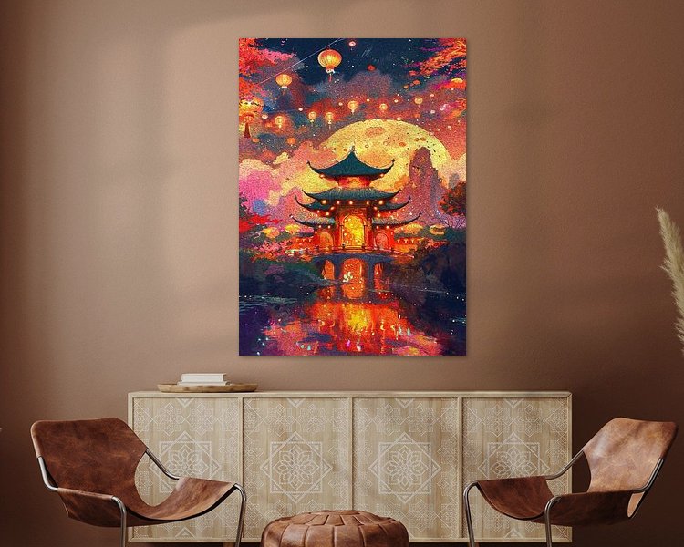 Example of the artwork in a room