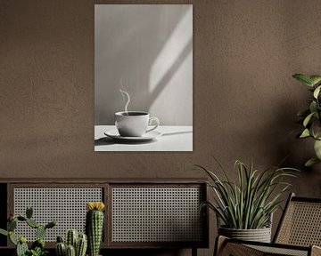 Minimalistisch koffiegenot van Poster Art Shop