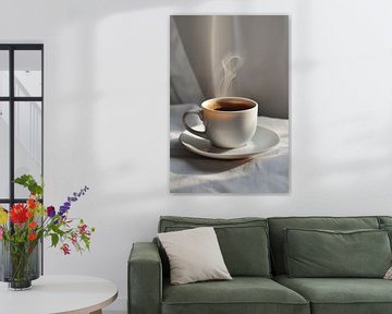 Minimalistisch koffiegenot van Poster Art Shop