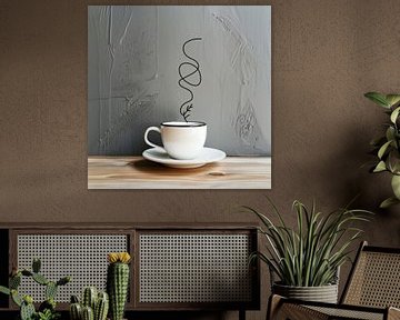 Minimalistisch koffiegenot van Poster Art Shop