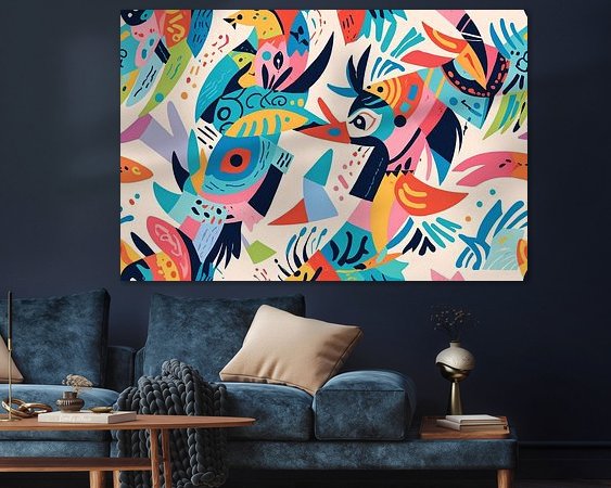 Example of the artwork in a room