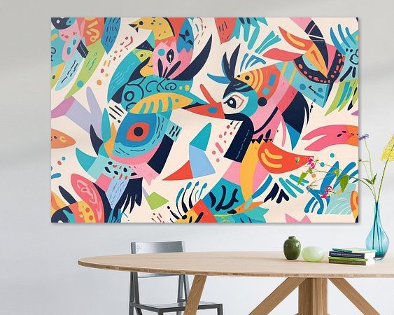 Example of the artwork in a room