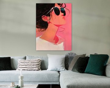 Abstract Pink van ARTEO Schilderijen