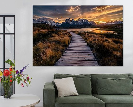Example of the artwork in a room