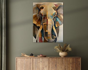 Éléphant abstrait