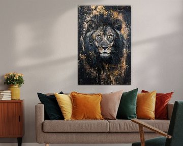 Mystérieux portrait d'un lion dans l'art