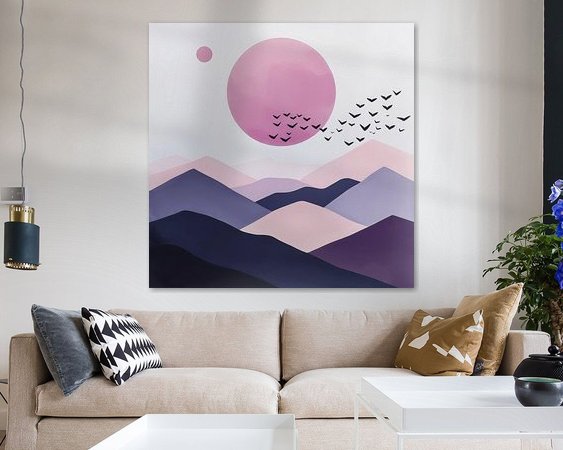 Example of the artwork in a room