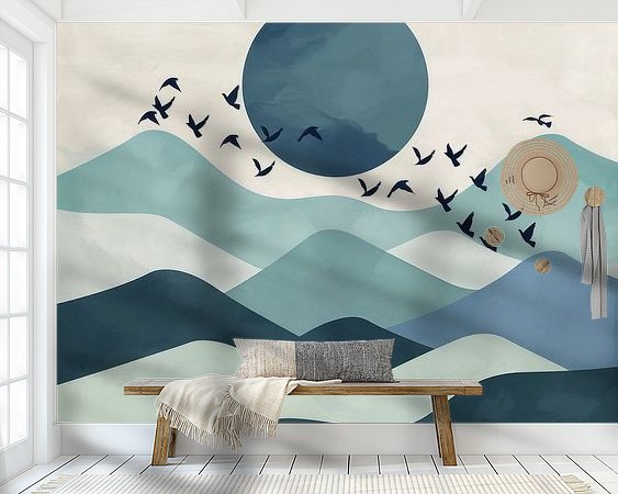 Example of the artwork in a room