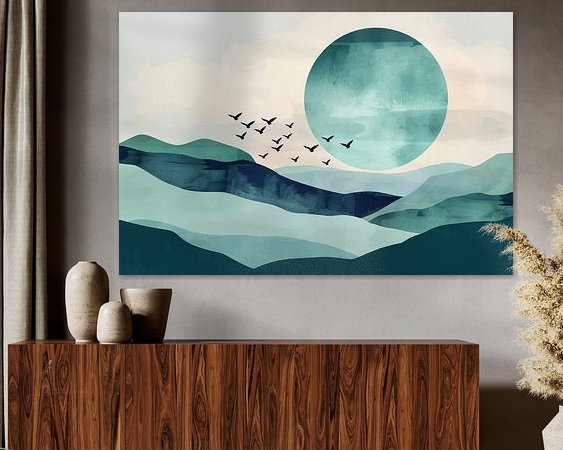 Example of the artwork in a room