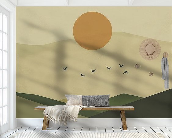 Example of the artwork in a room
