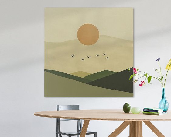 Example of the artwork in a room