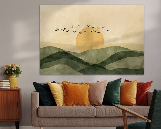 Example of the artwork in a room