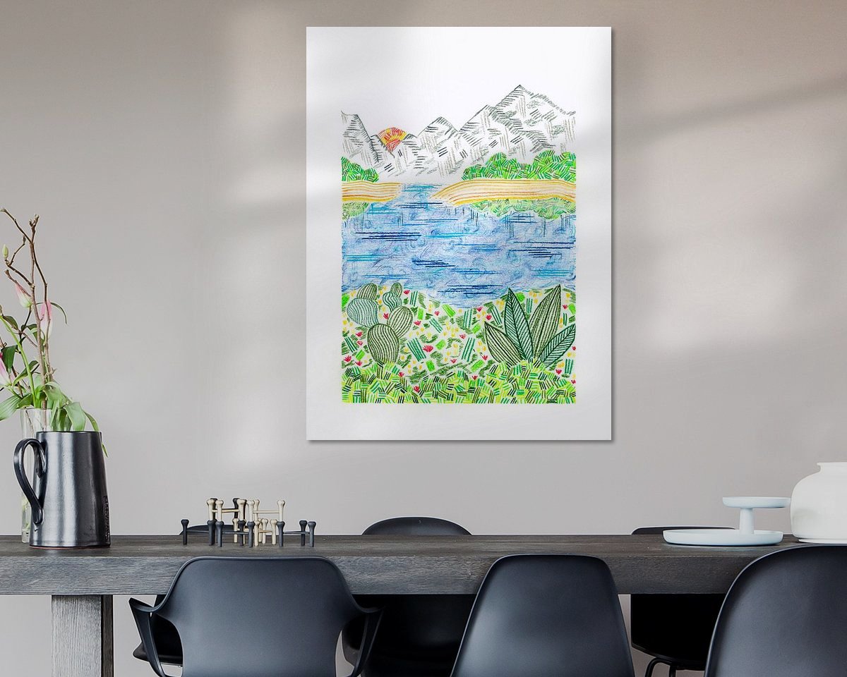 Example of the artwork in a room
