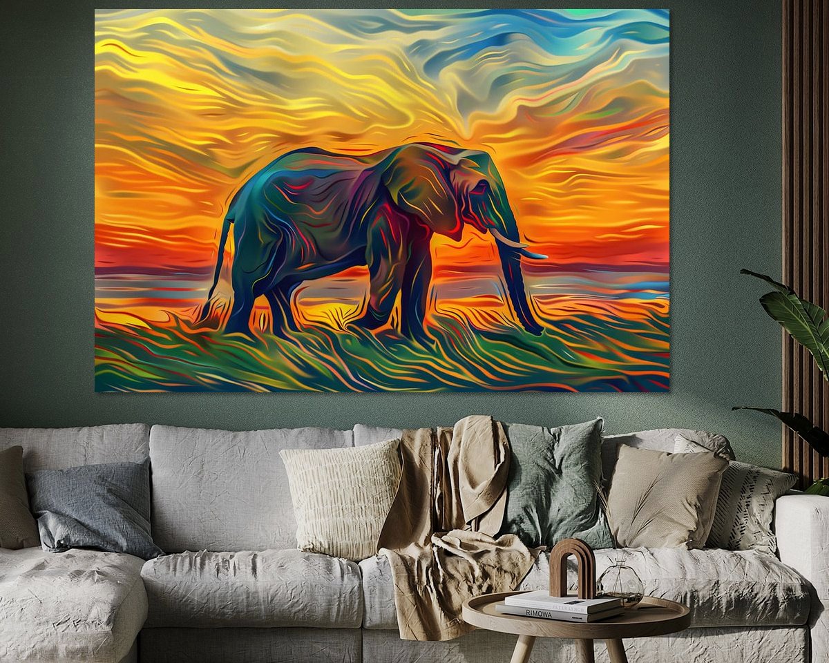 Example of the artwork in a room
