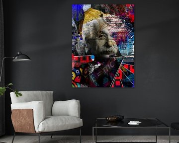 Albert Einstein Portrait von Roberto Moro