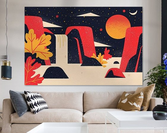 Example of the artwork in a room