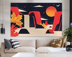 Example of the artwork in a room