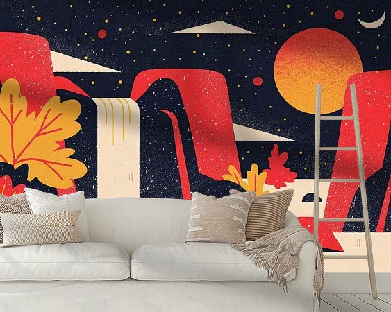 Example of the artwork in a room