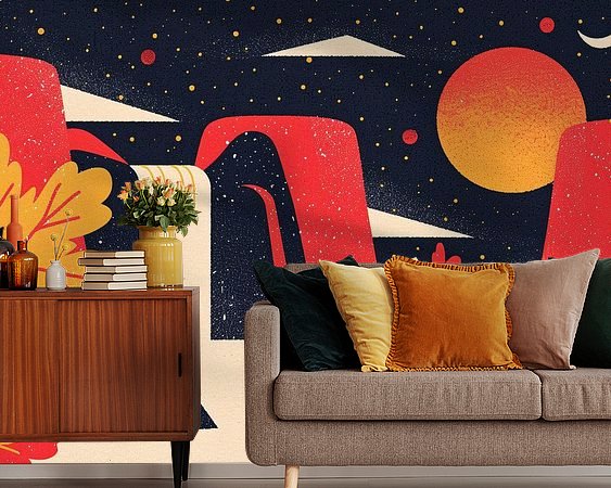 Example of the artwork in a room