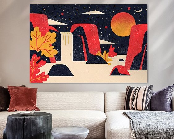 Example of the artwork in a room