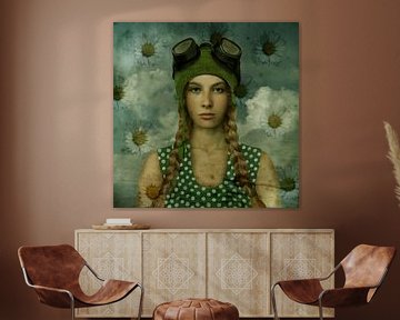 Vintage Beauty Badmuts 1960 van Yvonne Zeldenthuis