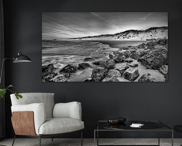 Plage de la mer du Nord Brouwersdam, Zélande sur Rob van der Teen