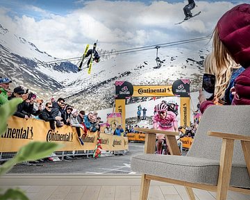 Tadej Pocagar with the Jumping Skiers 2