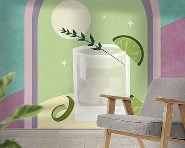 Example of the artwork in a room