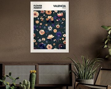 Flower Market - Valencia by Emel Tunaboylu by The Artcircle