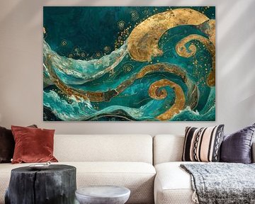 Wavy sea abstract by Bert Nijholt