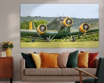 Oude tijden herleven: Junkers 52 in Luftwaffe kleuren. van Jaap van den Berg