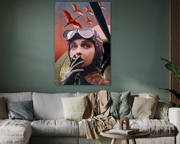 Vintage pilot by Emel Tunaboylu by The Artcircle